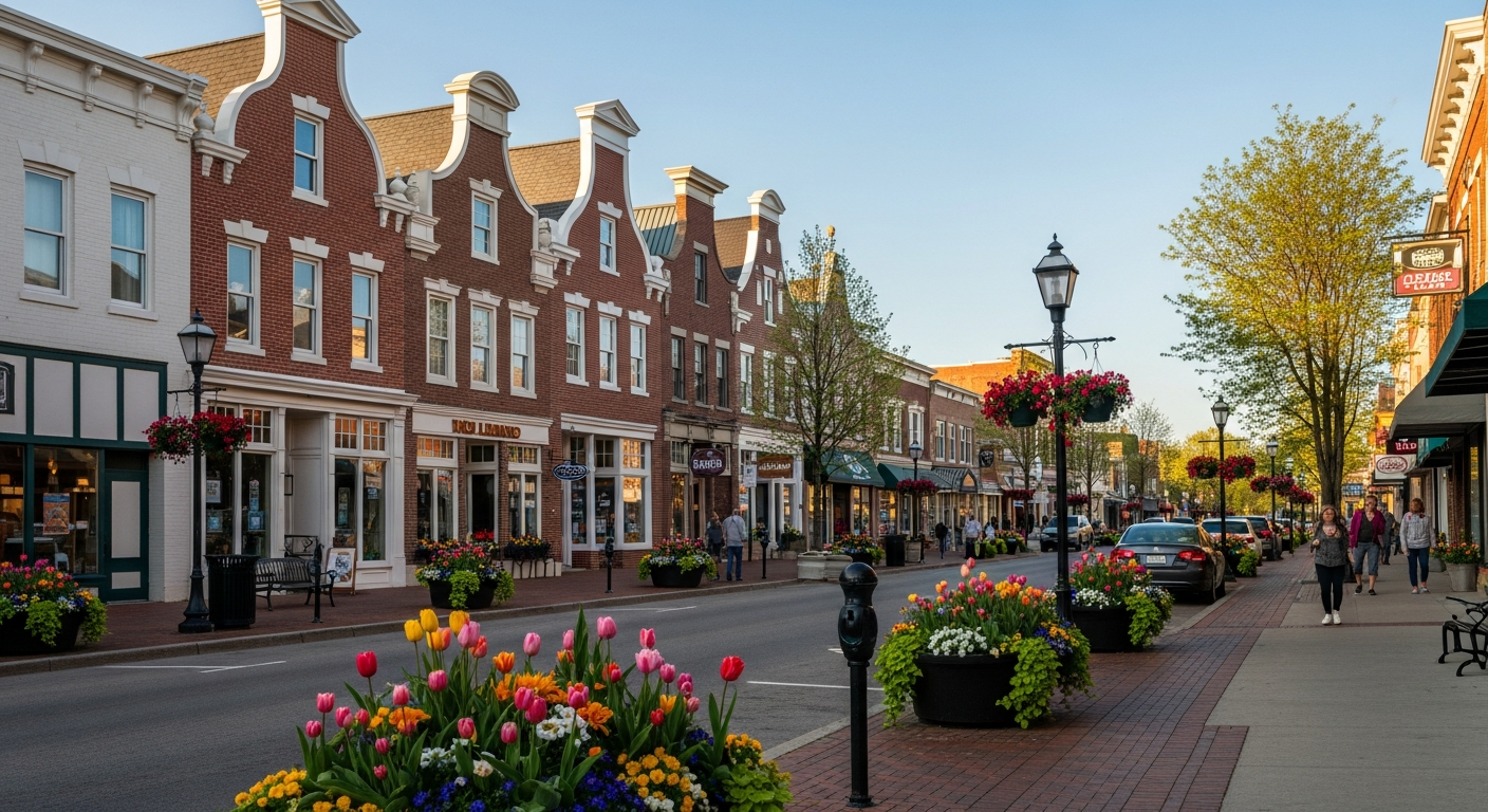 West Michigan business district